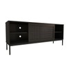Rack para TV Até 55 Polegadas Heron 1 Porta Preto - Panorama Móveis