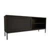 Rack para TV Até 55 Polegadas Heron 1 Porta Preto - Panorama Móveis