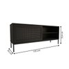 Rack para TV Até 55 Polegadas Heron 1 Porta Preto - Panorama Móveis