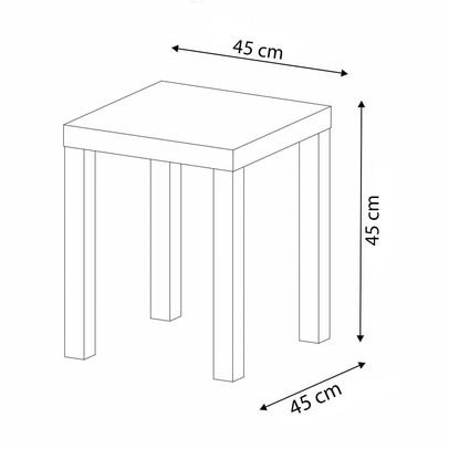 Mesa de Centro Kit 2 Peças Carvalho/Off White - Pnr Móveis
