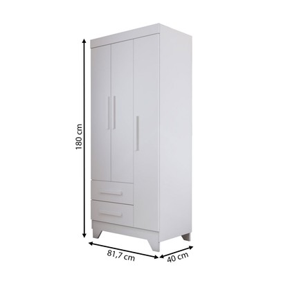 Quarto Infantil Completo Kids 4 Portas 6 Gavetas Branco - Panorama Móveis