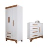 Quarto Infantil Completo Kids 4 Portas 6 Gavetas Branco/Nature - Panorama Móveis