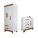 Quarto Infantil Completo Kids 4 Portas 6 Gavetas Branco/Nature - Panorama Móveis