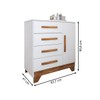 Quarto Infantil Completo Kids 4 Portas 6 Gavetas Branco/Nature - Panorama Móveis