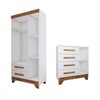 Quarto Infantil Completo Kids 4 Portas 6 Gavetas Branco/Nature - Panorama Móveis