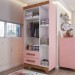 Quarto Infantil Completo Kids 4 Portas 6 Gavetas Rosa/Nature - Panorama Móveis