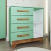Quarto Infantil Completo Kids 4 Portas 6 Gavetas Verde/Nature - Panorama Móveis