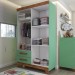 Quarto Infantil Completo Kids 5 Portas 6 Gavetas Verde/Nature - Panorama Móveis