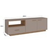 Rack para TV Até 85 Polegadas Everest 2 Portas 1 Gaveta Fendi/Mel - Fellicci