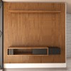 Painel para TV Até 85 Polegadas Musk 1 Gaveta Naturalle/Preto Fosco - Panorama Móveis