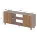 Rack para TV Até 50 Polegadas Luka 2 Portas Fendi/Mel - Fellicci