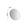 Espelho Decorativo Redondo 45 Cm 100% Mdf Off White - Dalla Costa