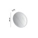 Espelho Decorativo Redondo 45 Cm 100% Mdf Off White - Dalla Costa