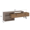 Rack para TV Até 60 Polegadas Sunset 2 Portas Mel/Fendi - Fellicci