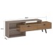 Rack para TV Até 60 Polegadas Sunset 2 Portas Mel/Fendi - Fellicci