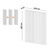 Painel para TV 100% Mdf Ripado Fendi Pa73fe - Dalla Costa