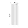 Painel para TV 100% Mdf Ripado Fendi Pa74 Fe - Dalla Costa