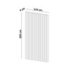 Painel para TV 100% Mdf Ripado Fendi Pa75 Fe - Dalla Costa