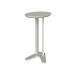 Mesa de Canto Oval 100% Mdf - Off White