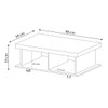 Sala de Estar Completa para TV Até 75 Polegadas Luxos 3 Gavetas Cinamomo/Off White - Pnr Móveis