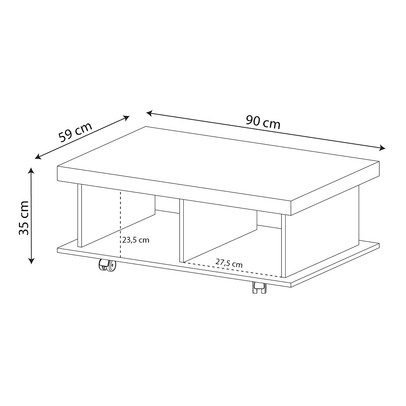 Sala de Estar Completa para TV Até 75 Polegadas Luxos 3 Gavetas Cinamomo/Off White - Pnr Móveis