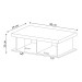 Sala de Estar Completa para TV Até 75 Polegadas Luxos 3 Gavetas Cinamomo/Off White - Pnr Móveis