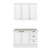 Cozinha Compacta Americana 5 Portas 3 Gavetas Branco - Henn
