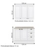 Cozinha Compacta Americana 5 Portas 3 Gavetas Branco - Henn