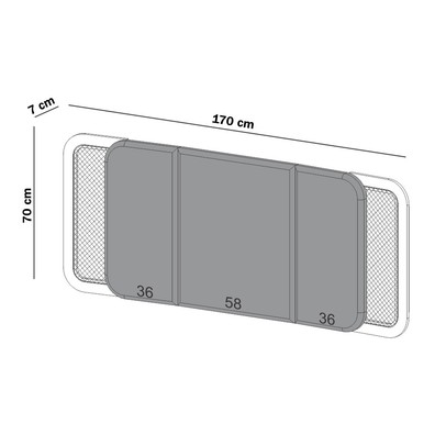 Cabeceira Casal 100% Mdf Freijo/Liso -  Dalla Costa
