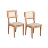Cadeiras Kit 2 Cadeiras 100% Mdf Freijo/Cesare Escuro - Dalla Costa