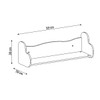 Prateleira Decorativa Love Branco - Artely