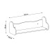 Prateleira Decorativa Love Branco - Artely