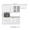 Cozinha Completa Americana 8 Portas 5 Gavetas 100% Mdf  Branco Hp - Henn