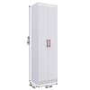 Armário Multiuso Ibiza 2 Portas 4 Prateleiras 4099 Branco - Doripel