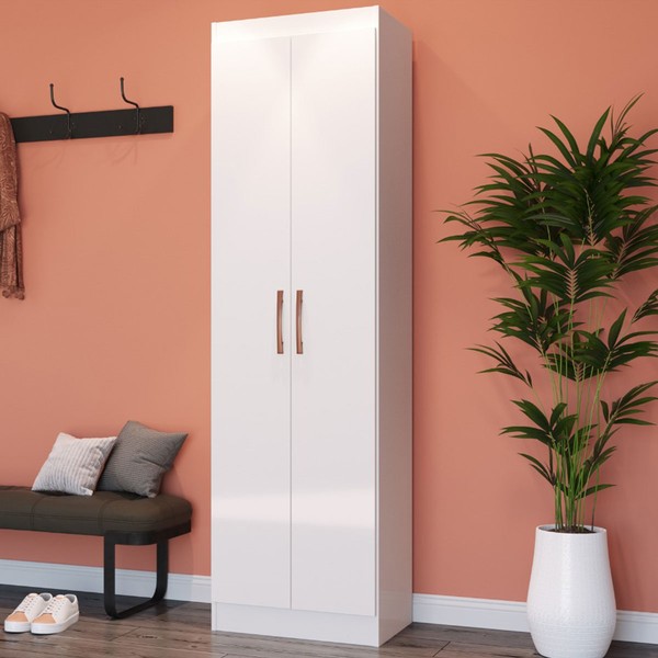 Armário Multiuso Ibiza 2 Portas 4 Prateleiras 4099 Branco - Doripel