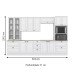 Cozinha Completa Americana 12 Portas 7 Gavetas com Vidro 100% Mdf Branco Hp -  Henn