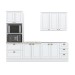 Cozinha Completa Americana 9 Portas 5 Gavetas 100% Mdf  Branco - Henn