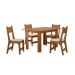 Mesa de Jantar 4 Lugares Lisboa Canela Rústico/Off White - Art Panta