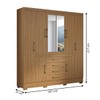 Guarda-Roupa Casal Napole 8 Portas 4 Gavetas com Espelho Atacama - Aramóveis