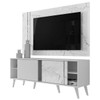 Rack com Painel para TV Até 65 Polegadas Cronos 2 Prateleiras Cinamomo/Off White - Madetec