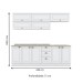 Cozinha Completa Americana 10 Portas 3 Gavetas 100% Mdf Branco - Henn