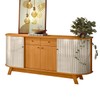 Balcão Buffet Mônaco 4 Portas 2 Gavetas Cinamomo/Off White - Madetec