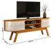 Rack para TV Até 75 Polegadas Valencia 2 Portas Cinamomo/Off White - Madetec