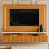Painel para TV Até 75 Polegadas Gaia 2 Gavetas com Led Cinamomo/Off White - Madetec