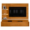 Estante para TV Até 65 Polegadas Atena 2 Portas Cinamomo/Off White - Madetec