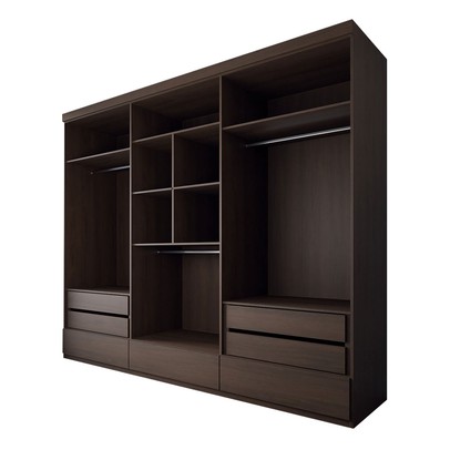 Guarda-Roupa Casal Romênia 6 Portas 7 Gavetas Jacarandá - Panorama Móveis