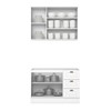 Cozinha Compacta Americana 5 Portas 3 Gavetas 100% Mdf Branco - Henn