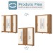 Guarda-Roupa Casal 6 Portas 3 Gavetas com Espelho B367 Nature/Off White - Briz