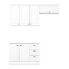 Cozinha Compacta Americana 6 Portas 3 Gavetas 100% Mdf Ce755 Branco - Henn