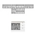Cozinha Completa Americana 7 Portas 3 Gavetas com Tampo 100% Mdf Branco - Henn
